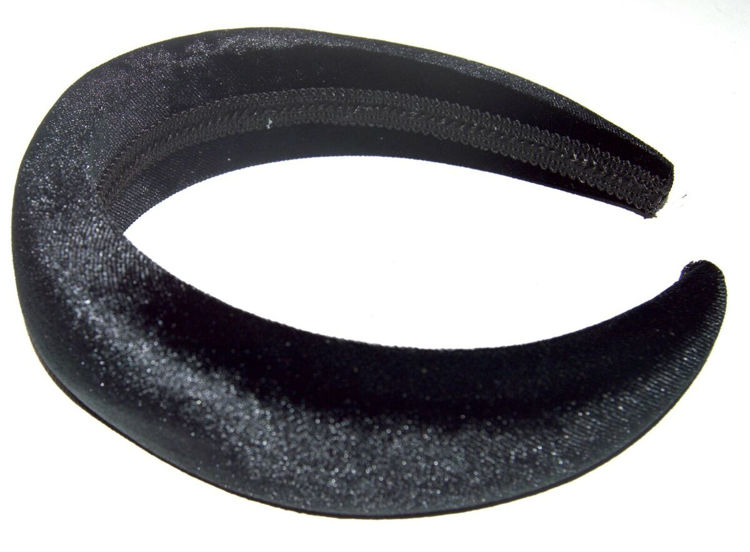 Picture of 7523 / 5237 4CM WIDE BLACK VELVET PADDED ALICEBAND